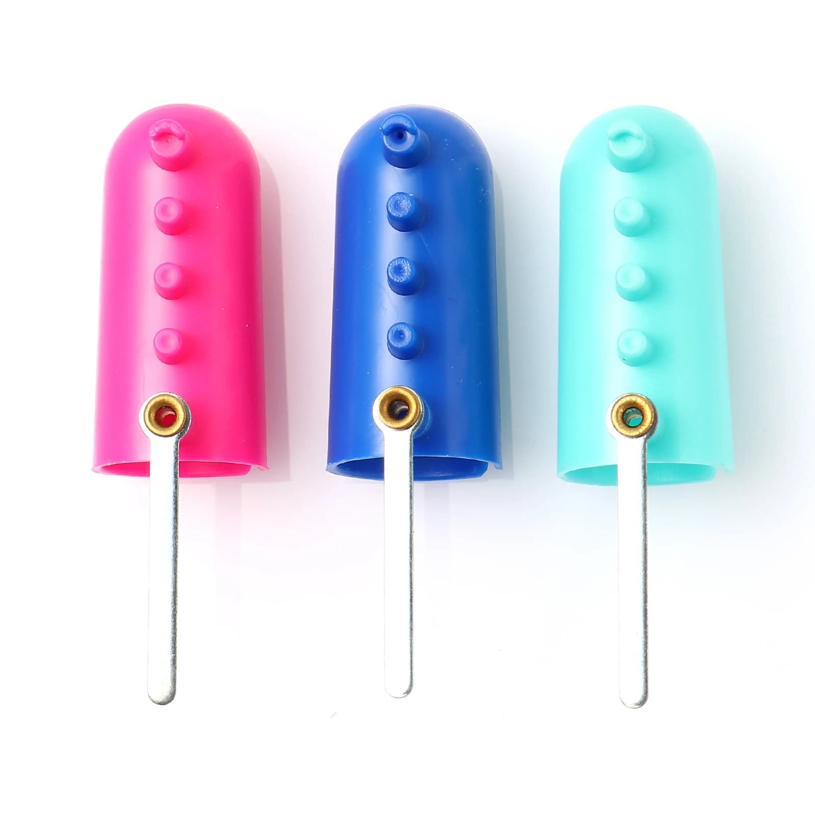 1pc ditale in plastica anello per cucire taglierina per filo lama per dito ago per filo da ricamo accessorio per cucire a caso 4X2.5 cm
