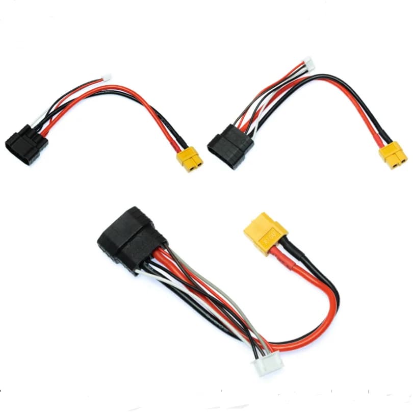 2S/3S/4S cavo adattatore di carica batteria Lipo XT60 femmina a TRX Traxxas ID maschio bilanciamento di ricarica cavo cavo 14awg 150mm