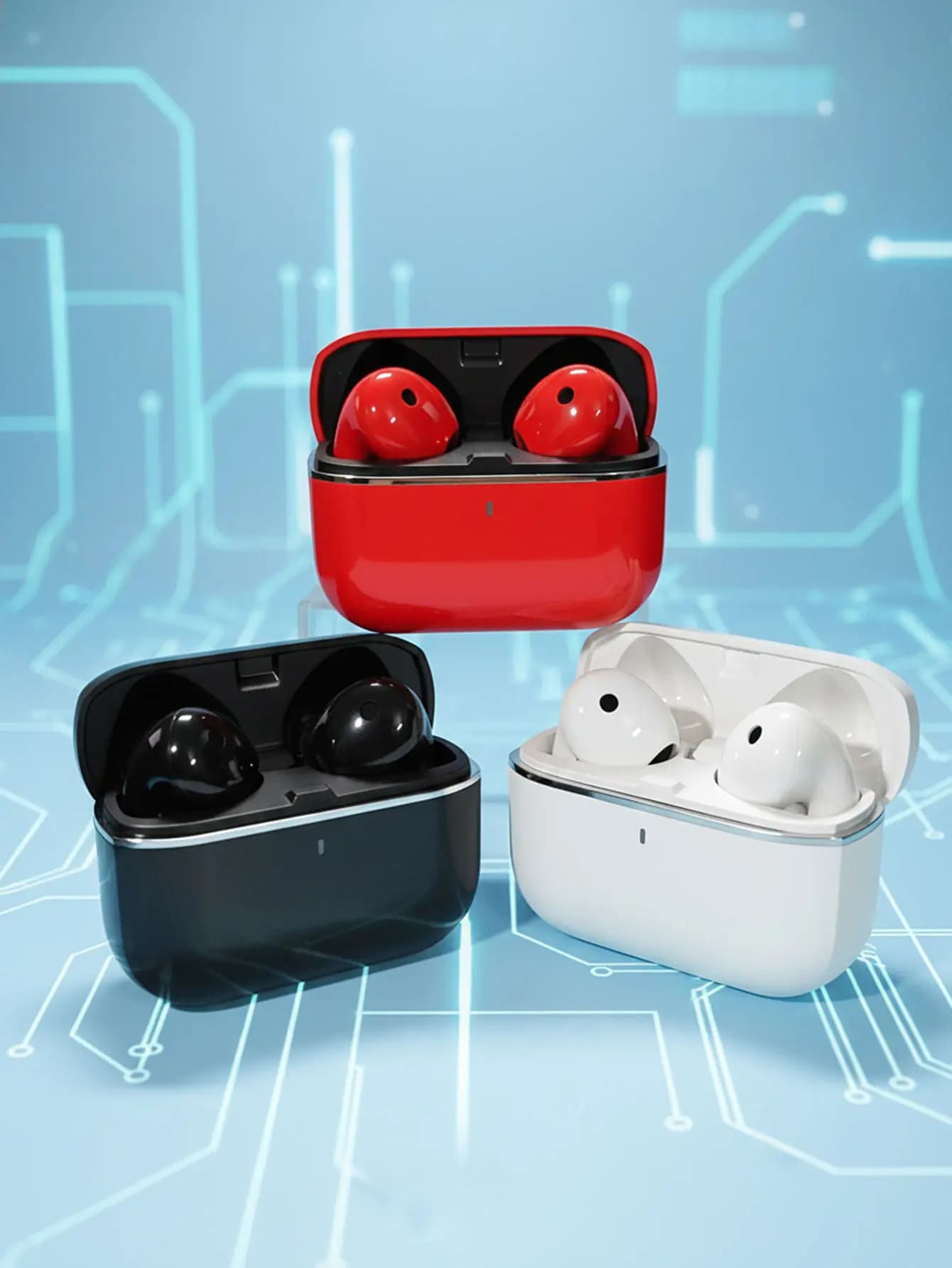 Nuovi auricolari Bluetooth wireless S96, auricolari in-ear Bluetooth 5.3, bassi potenti, batteria a lunga durata, con microfono