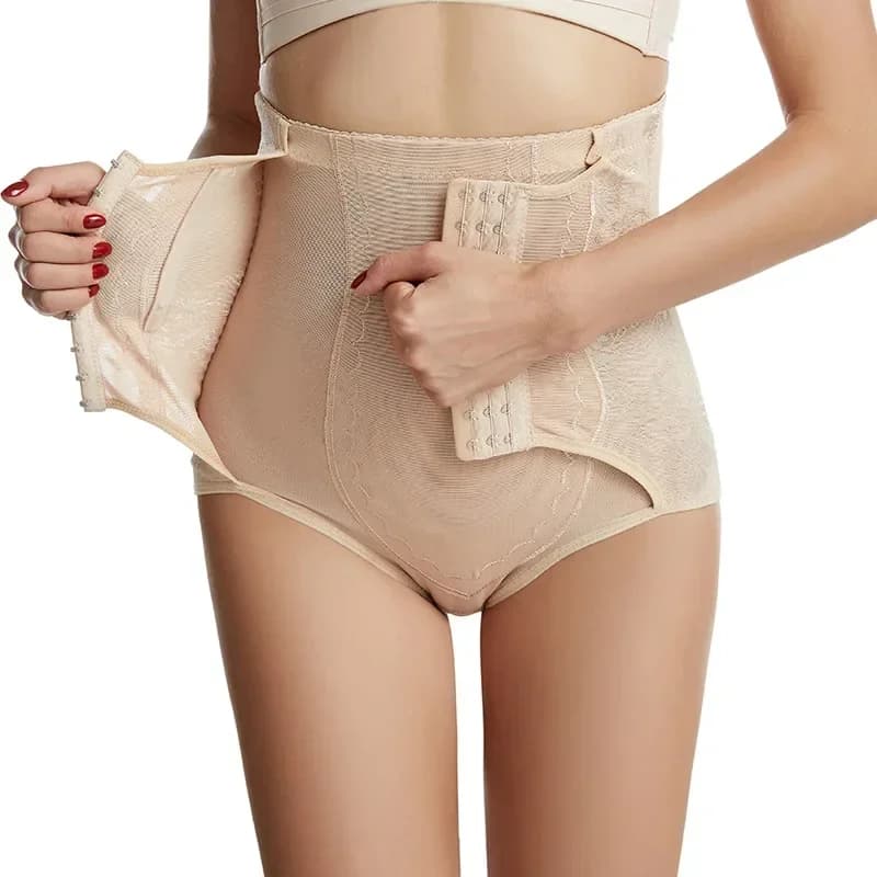 Mutandine contenitive della pancia per le donne Shapewear Butt Lifter Breve vita alta Trainer Corsetto Dimagrante Dopo il parto Body Shaper Biancheria intima