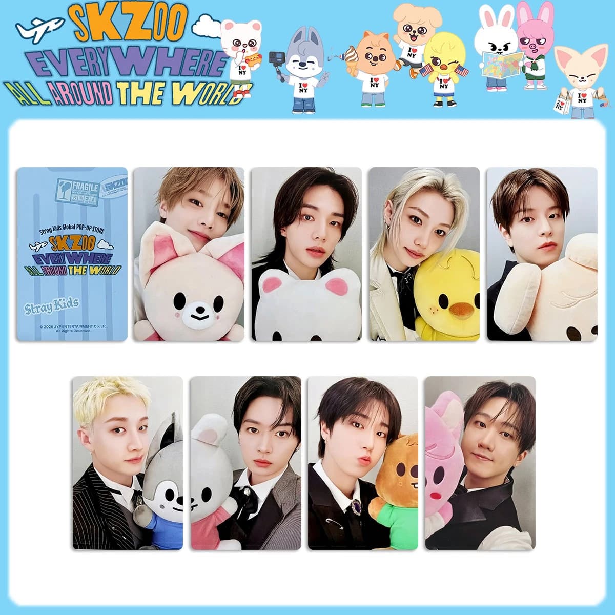 Stray Kids NEW KPOP DO IT KARMA SKZOO EVERYWHERE ALL AROUND THE WORLD,Bang Chan,Global POP-UP STORE exclusive benefit Photocard