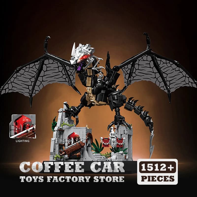 MOC Bricks Flying Dragon Sets Movie Scene Action Figures Puzzle Toys Magic Animal Building Blocks 3D Model Kids Adults Gifts NEW
