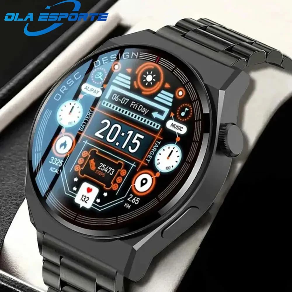 Ola Esporte per GT3 Pro Smart Watch Men 390*390 HD Heart Rate Screen Bluetooth IP67 Waterproof Sport SmartWatch Faces DIY