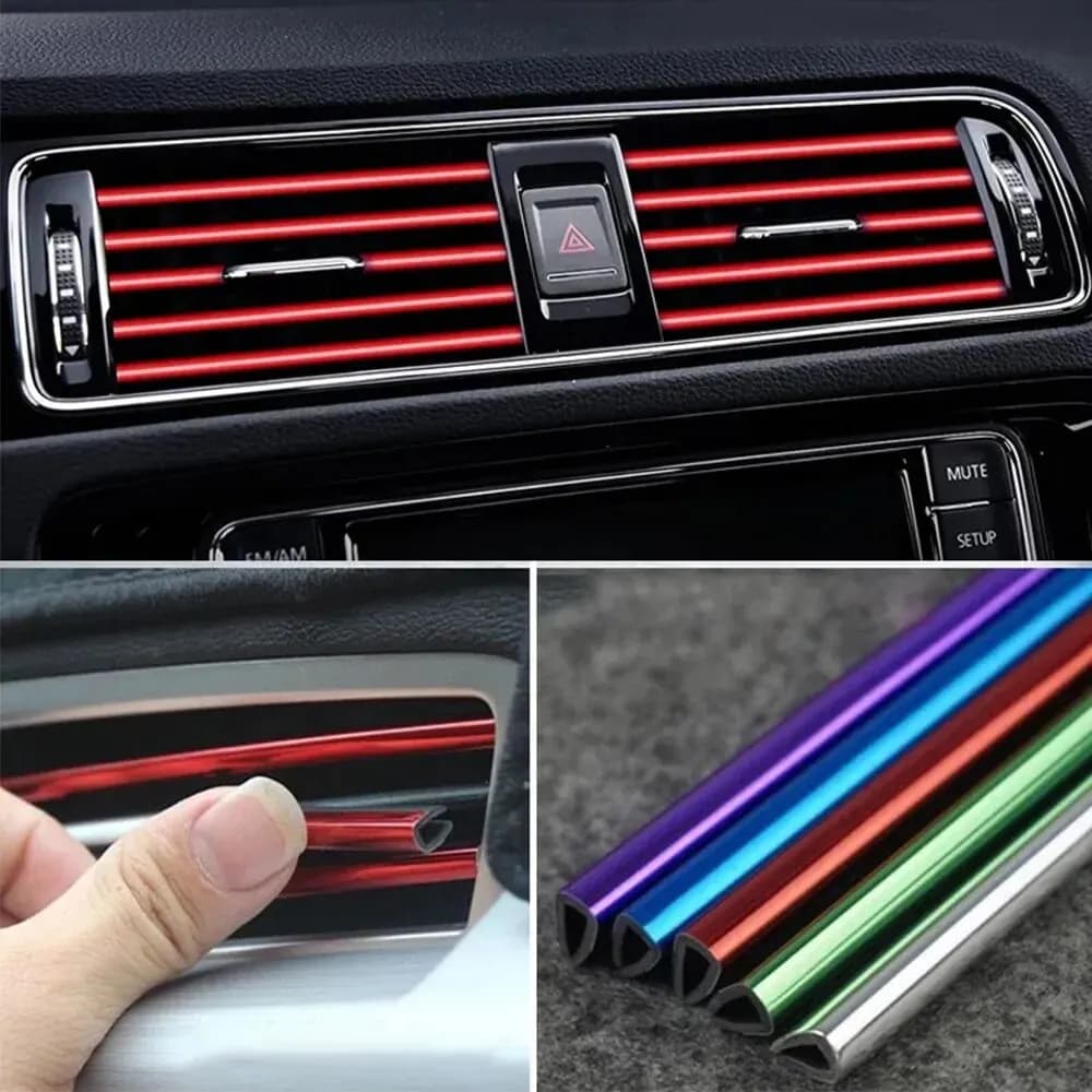 10 Pz 20 cm Car Air Conditioning U Shape Decorative Bearing Trim Decor Strips Car Styling Car Door Edge Corner Protection