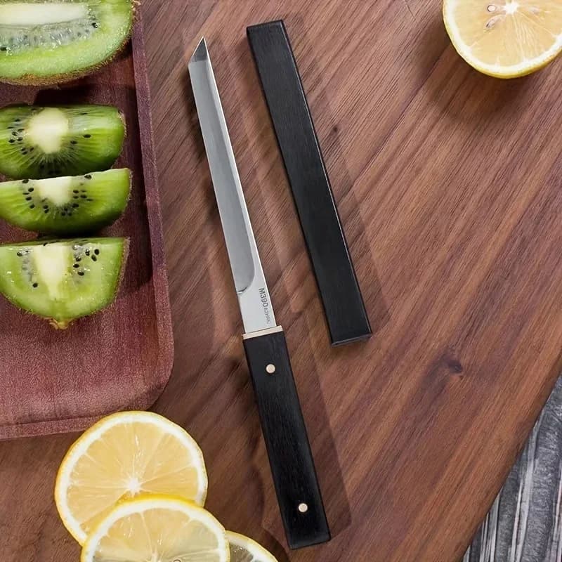 Coltello da frutta portatile WXCOO ad alta durezza con fodero e coltello per disossare per cucina
