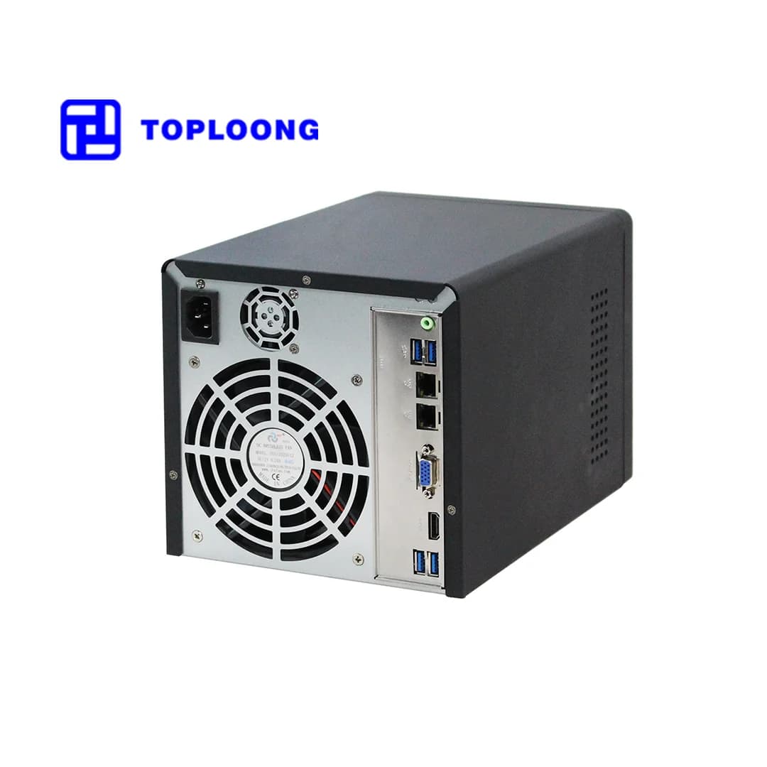 Case Server NAS Personalizzato Canghe con 4 Alloggiamenti per HDD, Mini ITX, Hot Swap, Supporto Flex PSU, Chassis per Computer con Ventole 12025
