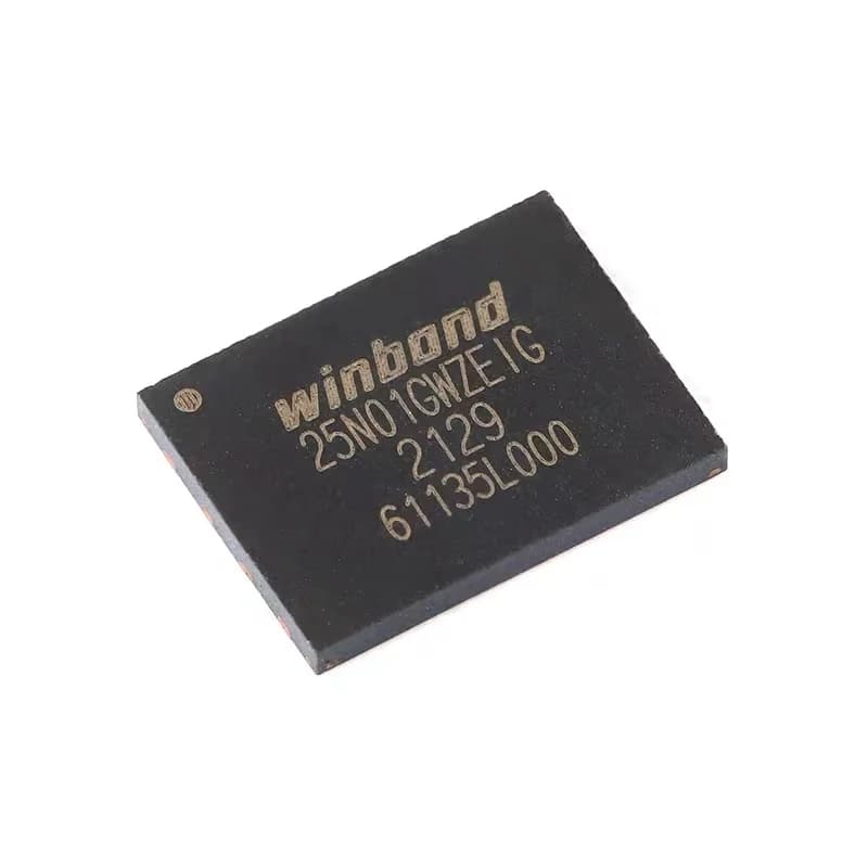 Chip di memoria flash NAND seriale da 5 pezzi W25N01GWZEIG 1.8V 1Gb per elettronica