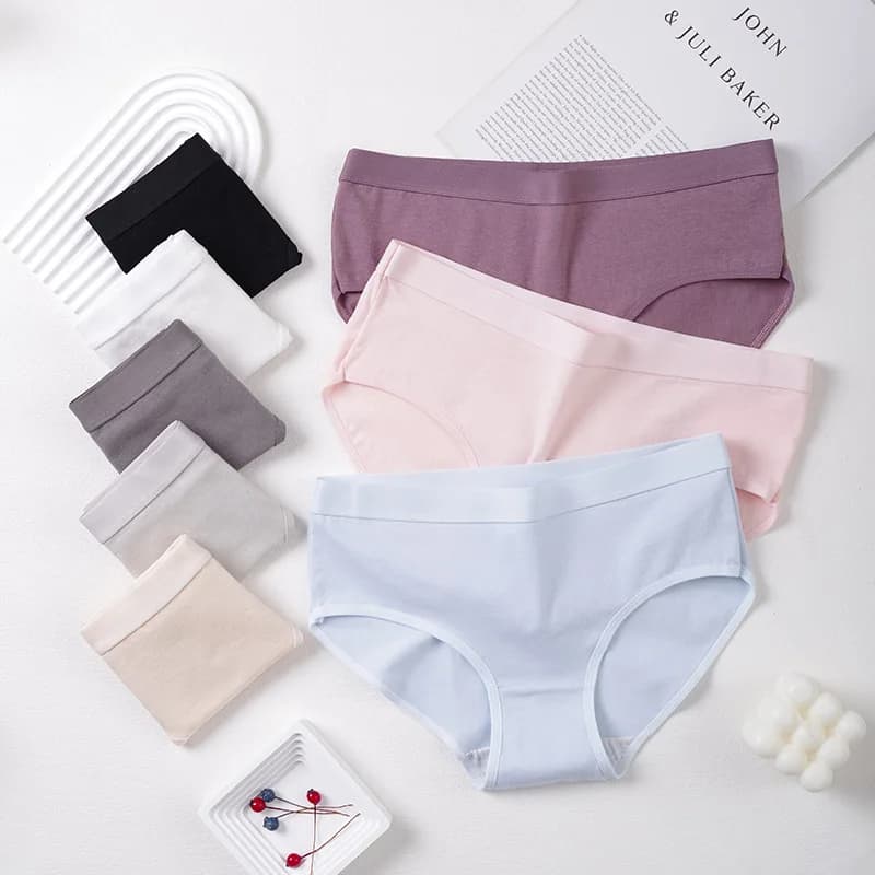 Nuovo Set di 8 Mutandine in Cotone per Donne, Slip Estivi Leggeri e Traspiranti, Intimo Femminile Delicato sulla Pelle