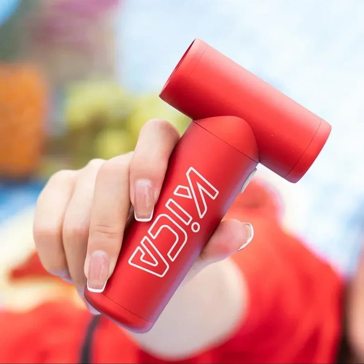 2025Kica turbofan high wind without blade small blower mini portable hairdryer portable charger portable blower 201 dust fan