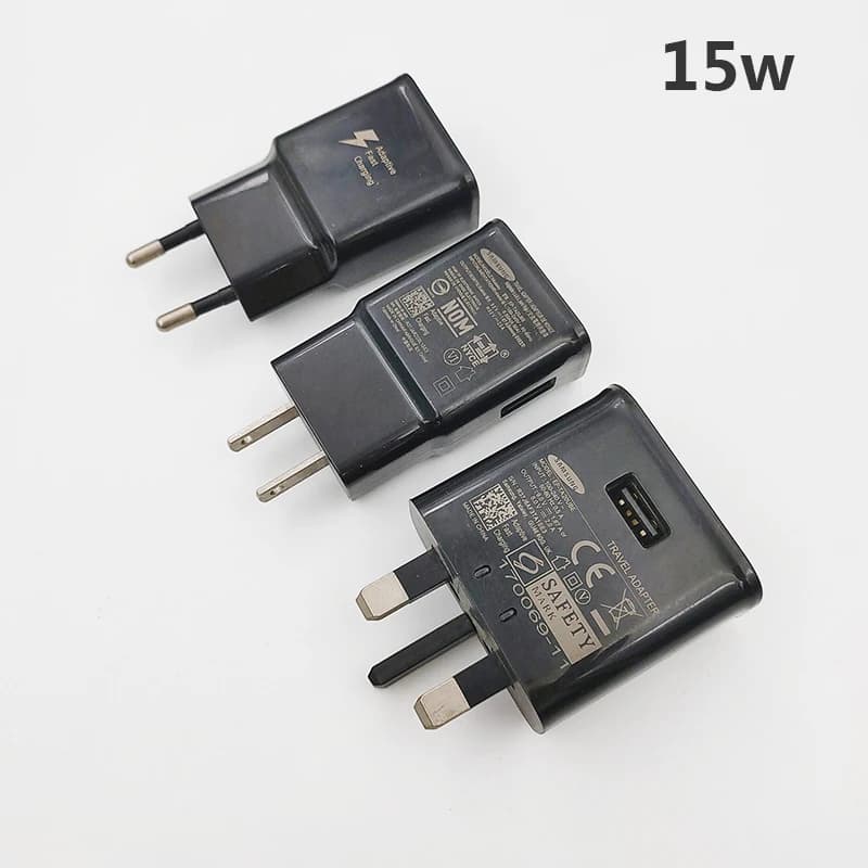 SAMSUNG 15W EU/US/UK Spina Adattatore Da Viaggio 9V 1.67A Per Galaxy AM 53 54 33 34 11 12 13 14 15 16 17 A07 F04 F14 F42 Caricatore Veloce