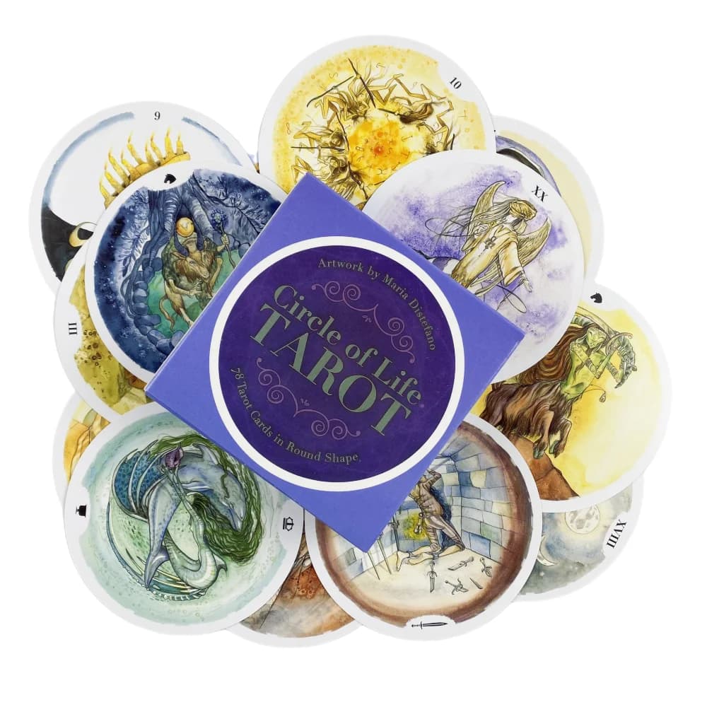Circle Of Life tarocchi divinazione Deck versioni inglesi Edition Oracle Board Playing INK Table Game For Party