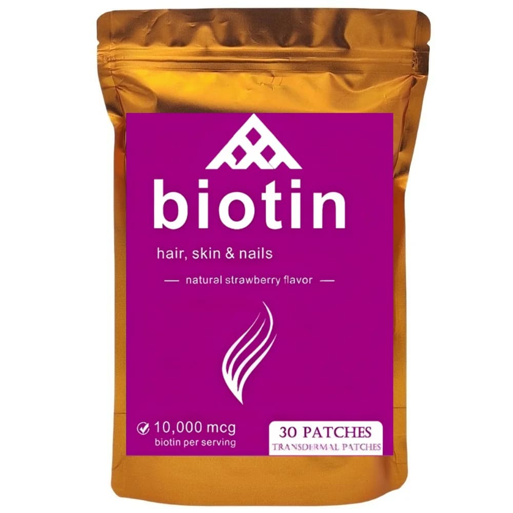30 Patches Multi Collagen Plus Transdermal Patches with Biotin, Vitamin C for Women & Men Hair Hair, Skin & Nails Support