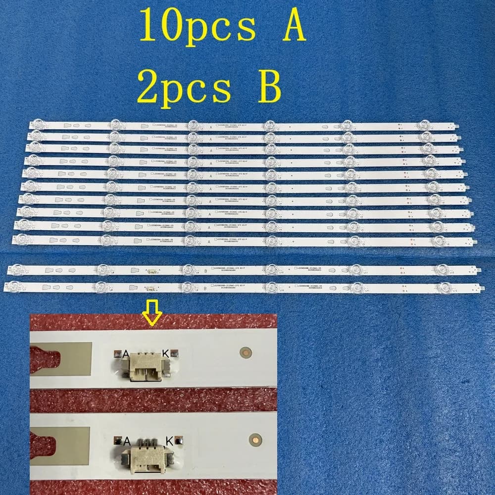 Striscia di retroilluminazione a LED per JVC LT58MB708 LT58MAW595 LT58MAW705 ONN 100069454 LED58D06A LED58D06B-ZC29AG-07E 30358006006E
