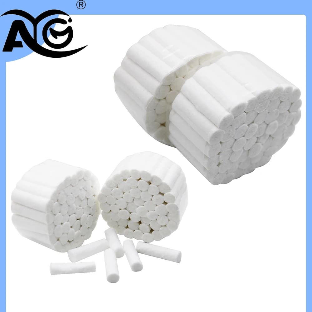 AG 1/20 Rotoli di Cotone Dentale Monouso, Materiale Medico per Sbiancamento e Pulizia dei Denti, Assorbente per Odontoiatria