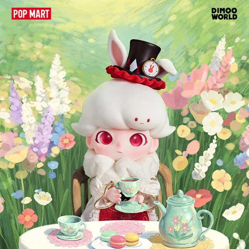 POPMART DIMOO Fairy Tale Wonderland 1/8 Action Figure Anime Blind Box, Statuetta Anime, Ornamento, Modellino da Scrivania