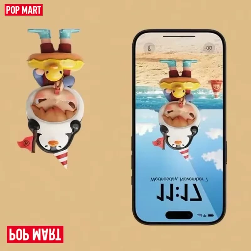 POPMART Hirono Penguin Lifeguard Series Blind Box Toys Kawaii Anime Action Figure Surprise Mystery Box Dolls Gift