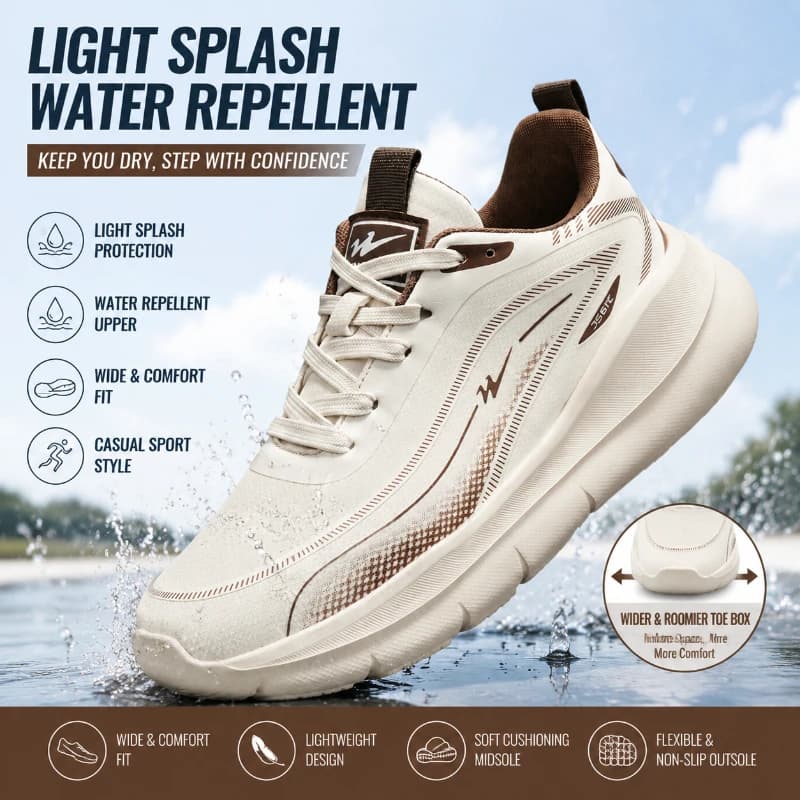 Double Star Men's Wide Fit Sneakers Wide Toe Box Plus Size 47 48 Wide Foot Shoes Big Size Casual Sport Running Walking Shoes