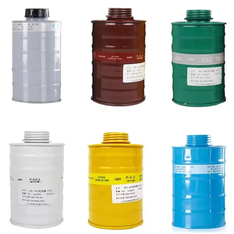 Gas filter cartridge level 3 replaceable filters Type Chemical safety respirator for multigas protection with organic ammonia acid