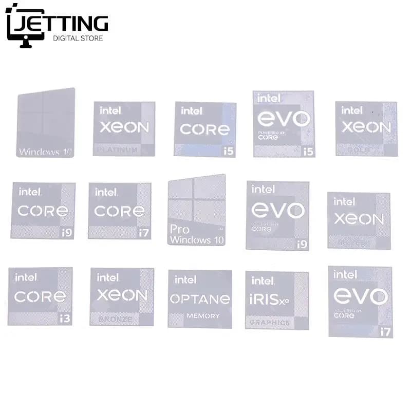 Fai da te undicesima generazione undicesima generazione Core I9 EVO I7 I5 Win10 Computer adesivo Notebook etichetta portatile adesivo in metallo