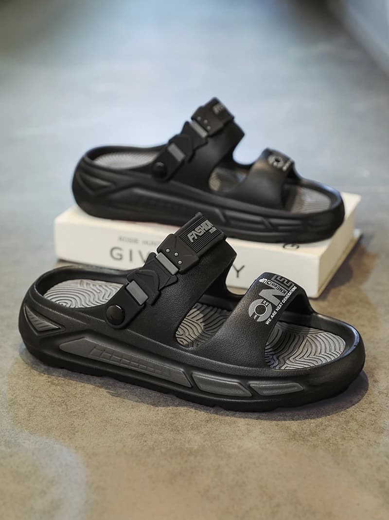 Casual Men's Sandals Summer Outdoor Wear Driving Two User Sports Water Beach Slippers Breathable Comfortable EVA Slip-On Shoes