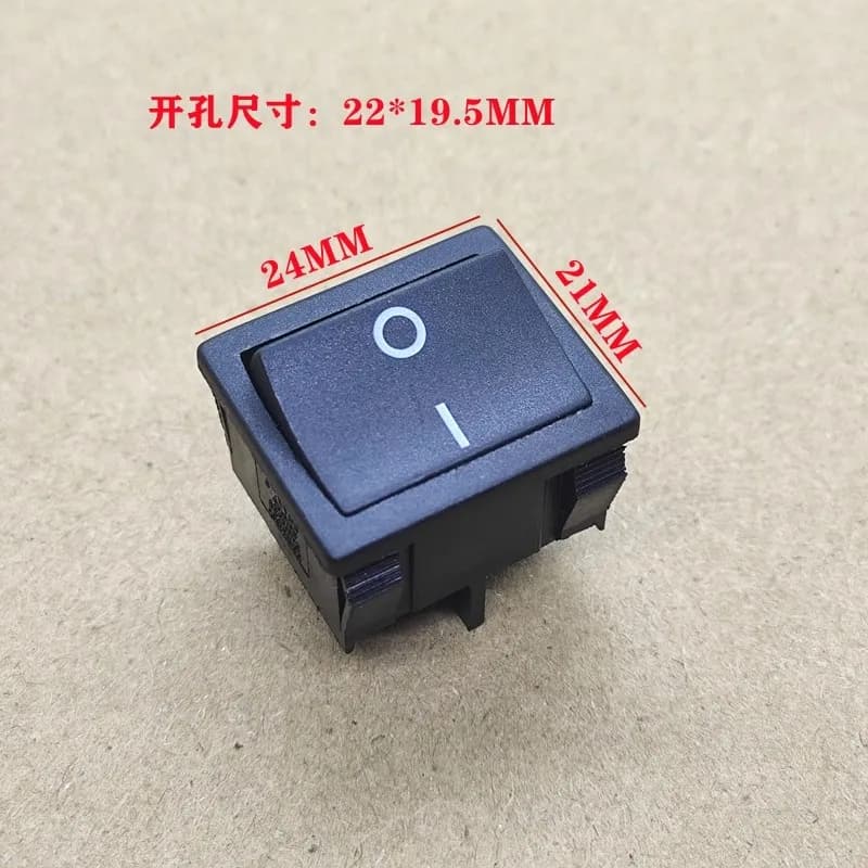 1~5pcs/lot PS8A boat-shaped switch 24*21MM 4-pin 2-position lift plate power button 12A 250VAC