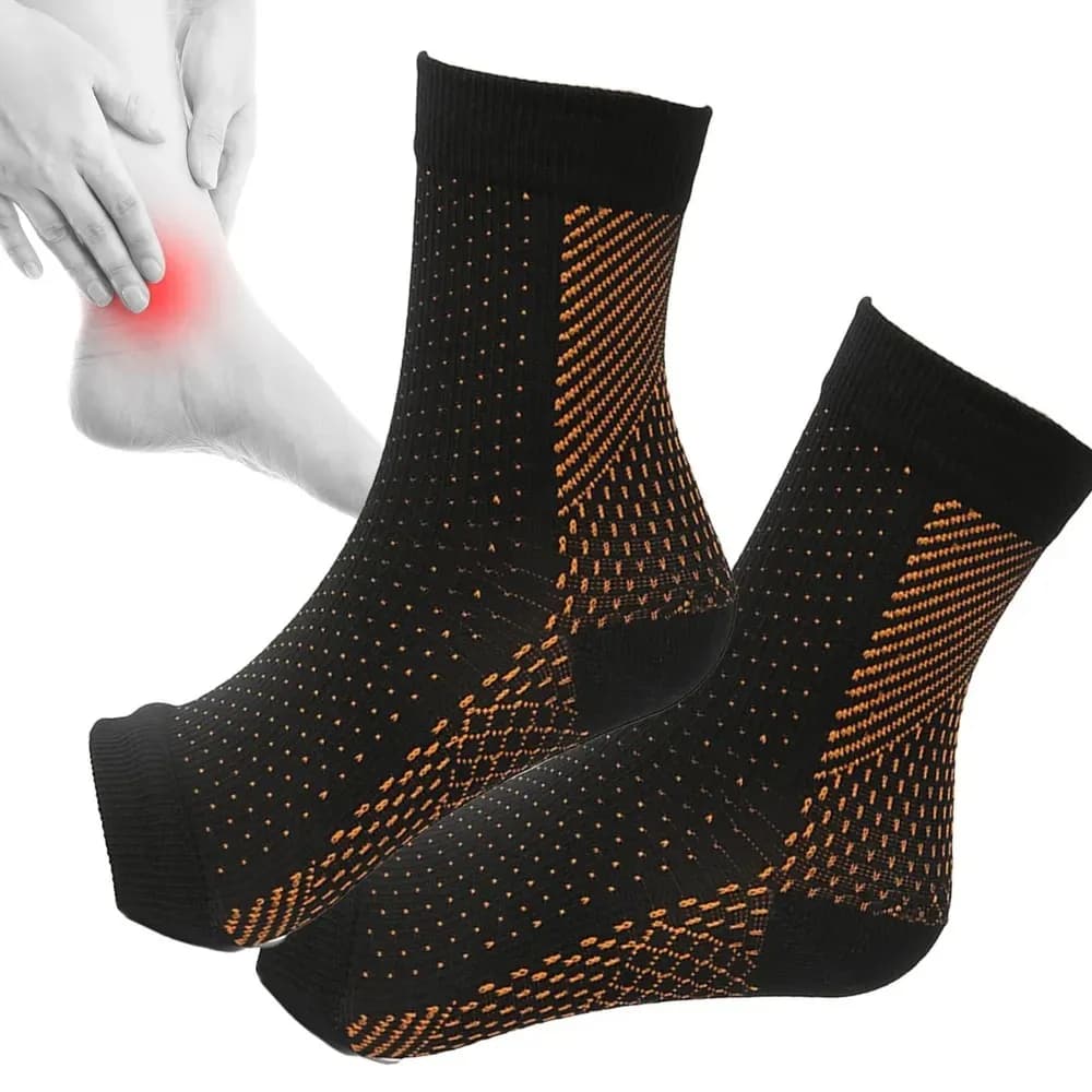 1 Paio di Calze per Neuropatia, Protezione Caviglia, Anti-Fatica, Compressione, Supporto per Piedi, Calze Protettive per Esercizio e Sport