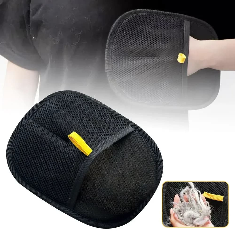 Static Pet Hair Removal Gloves - Grooming & Deshedding Gloves for Dogs Cats - Works on Sofa Carpet Clothes - Multi-Surface Brush