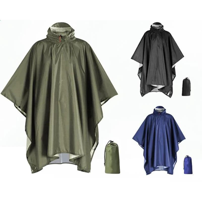 Poncho antipioggia resistente per zaino in spalla impermeabile leggero per adulti di emergenza da campeggio impermeabile universale per uomini e donne