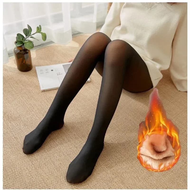 Calze termiche spesse e calde da donna, leggings invernali, collant sexy trasparenti in pile e velluto, collant femminili 2028