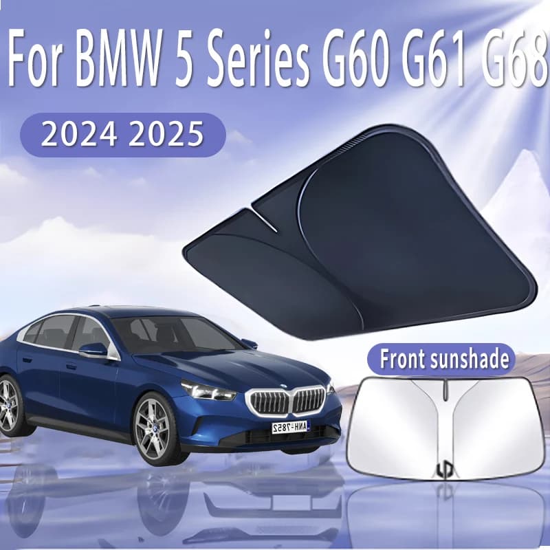 Visiera parasole pieghevole per Auto per BMW serie 5 G60 G61 G68 2024 2025 parabrezza anteriore parasole isolamento termico accessori Auto estivi