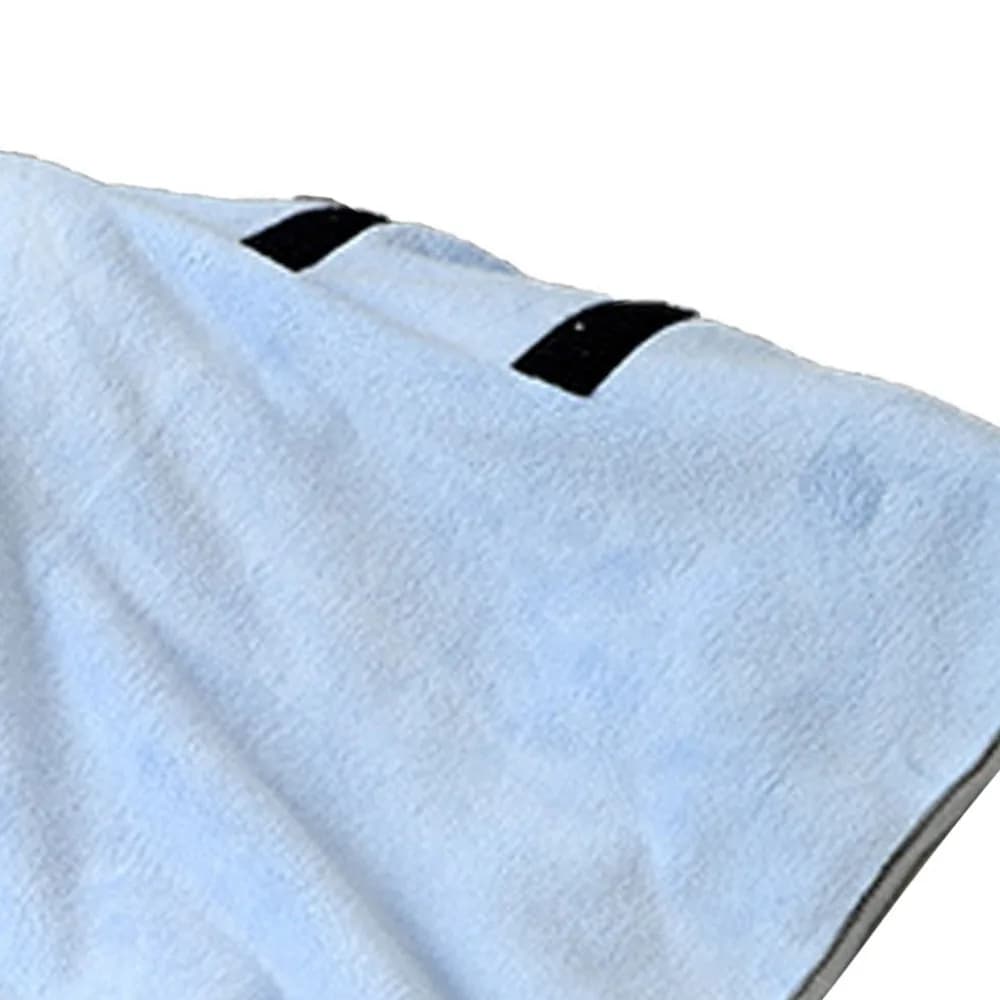 Microfiber Fabric Pet Bath Robe Large Size Cut Solid Tone Shades Fast Drying Pet Wrap High Water Absorption Adjustable Binding