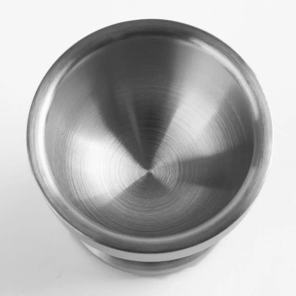 Set Manuale di Mortaio e Pestello in Acciaio Inox per Macinare Erbe e Spezie, per Uso Domestico e in Cucina