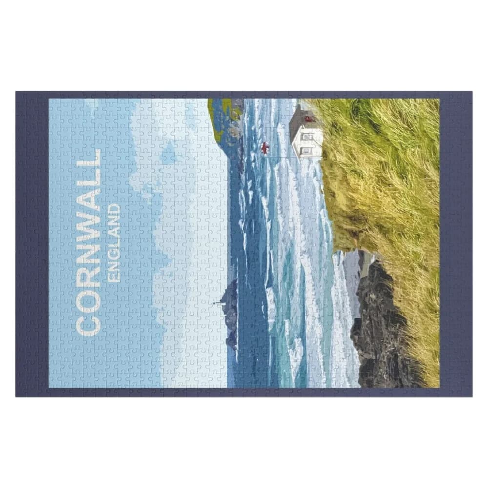 Cornwall, Inghilterra, Regno Unito. Puzzle con immagini di paesaggi costieri britannici, puzzle personalizzato con animali, puzzle personalizzato