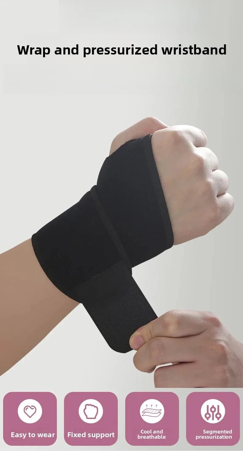 Supporto per Polso Regolabile Unisex, Fascia di Supporto per Tunnel Carpale, Adatto per Mano Destra e Sinistra