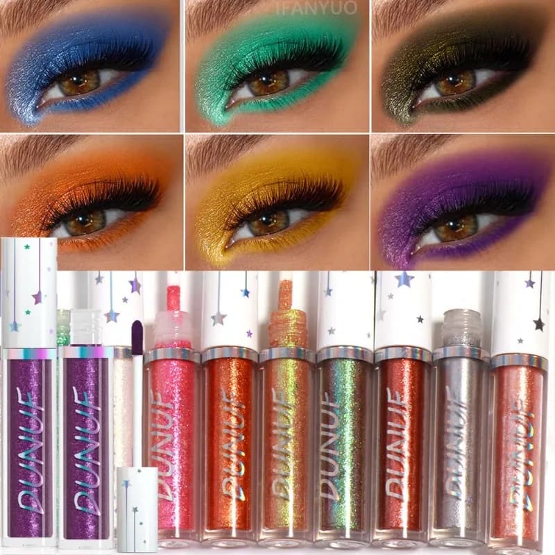 24 Color Perlescent Liquid Umbrella Glitter High Bright Camaleonte Shade Long-Term Eye Makeup