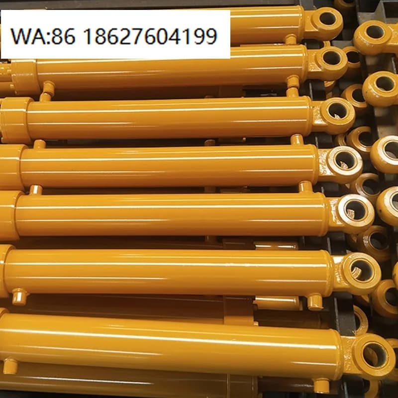 Large Telescopic Piston Cylinder | Custom Double Acting Hydraulic Spare Manual Option For Construction Industrial Equipment Part