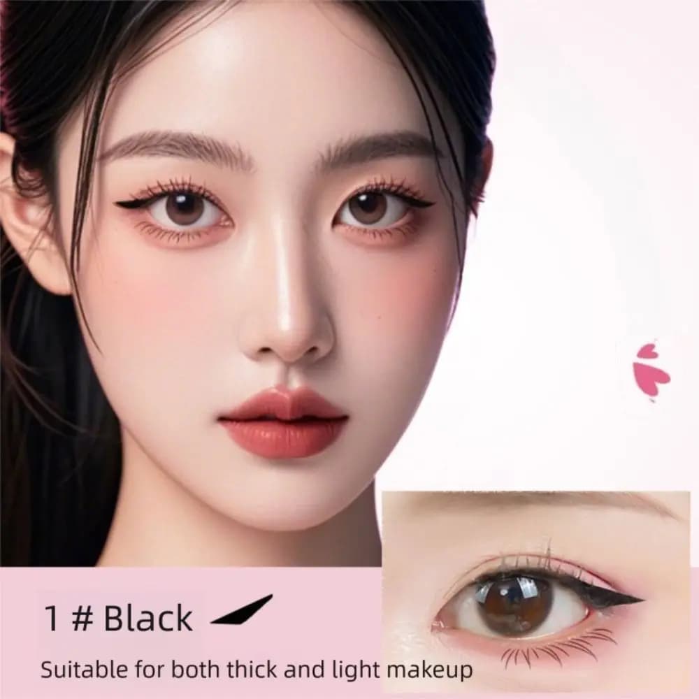 Nuovo Eyeliner Stamp Impermeabile a Lunga Durata, Asciugatura Rapida, Colore Nero, Portatile