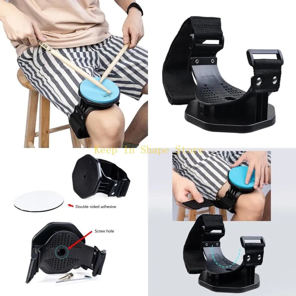 U1JC Pratica delle gambe portatili tamburi con cuscinetto pratica tamburi a percussione cinturino
