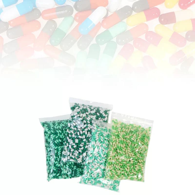 1000 pieces/bottle size 1 # Blank capsules for pills Blank capsules of hard jelly Capsules for pills medicines in transparent Kosher gel
