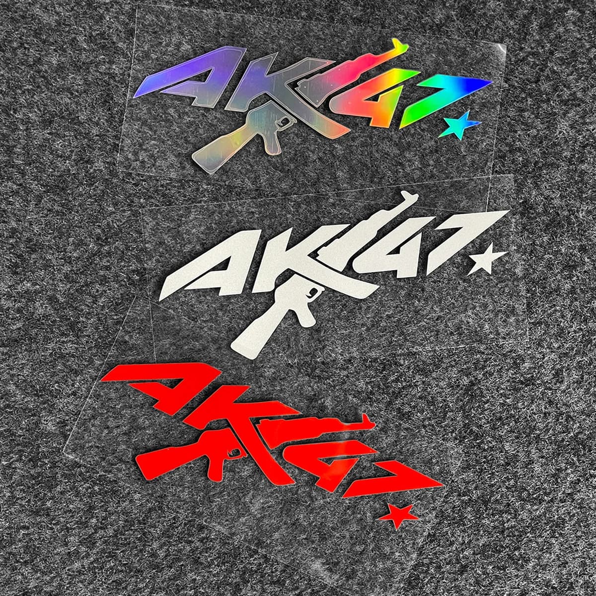 1Pc AK47 Pattern Vinyl Sticker Waterproof Decal for Motorcycle Helmet Fuel Tank Scooter Car Window