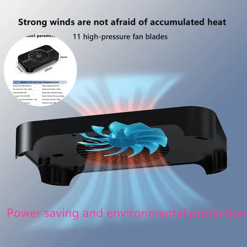 1 pz staffa di raffreddamento del router USB forte e stabile per mini PC router Wifi modem disco rigido mobile supporto ventola di raffreddamento del computer portatile