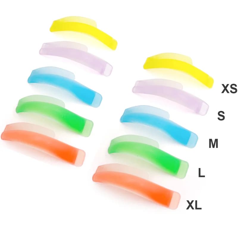 Nuovo 5 paia colorato lungo striscia Lash Lift Perm pad in silicone estensione ciglia sollevamento bigodino aste scudo strumenti per il trucco