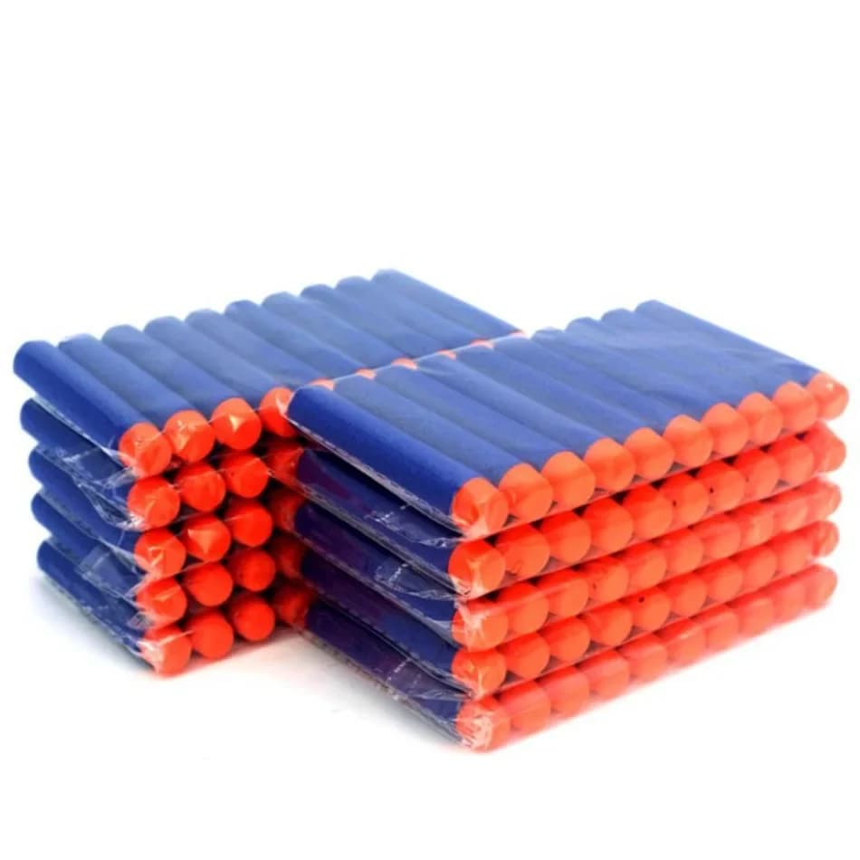 7.2 centimetri Morbida Testa Cava Ricarica Freccette Giocattoli Pistole Proiettili Bambini EVA Palla Armi Blaster Pellet Shoot Preciso per Nerf n-strike Ragazzi