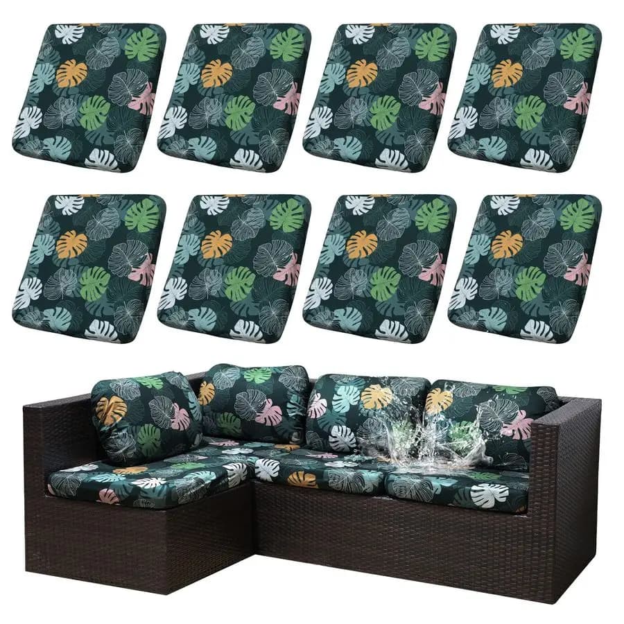 Set of Covers, 8 pieces Waterproof for Garden Furniture, Sofa Covers and Chairs, Spare Parts for Seat Covers