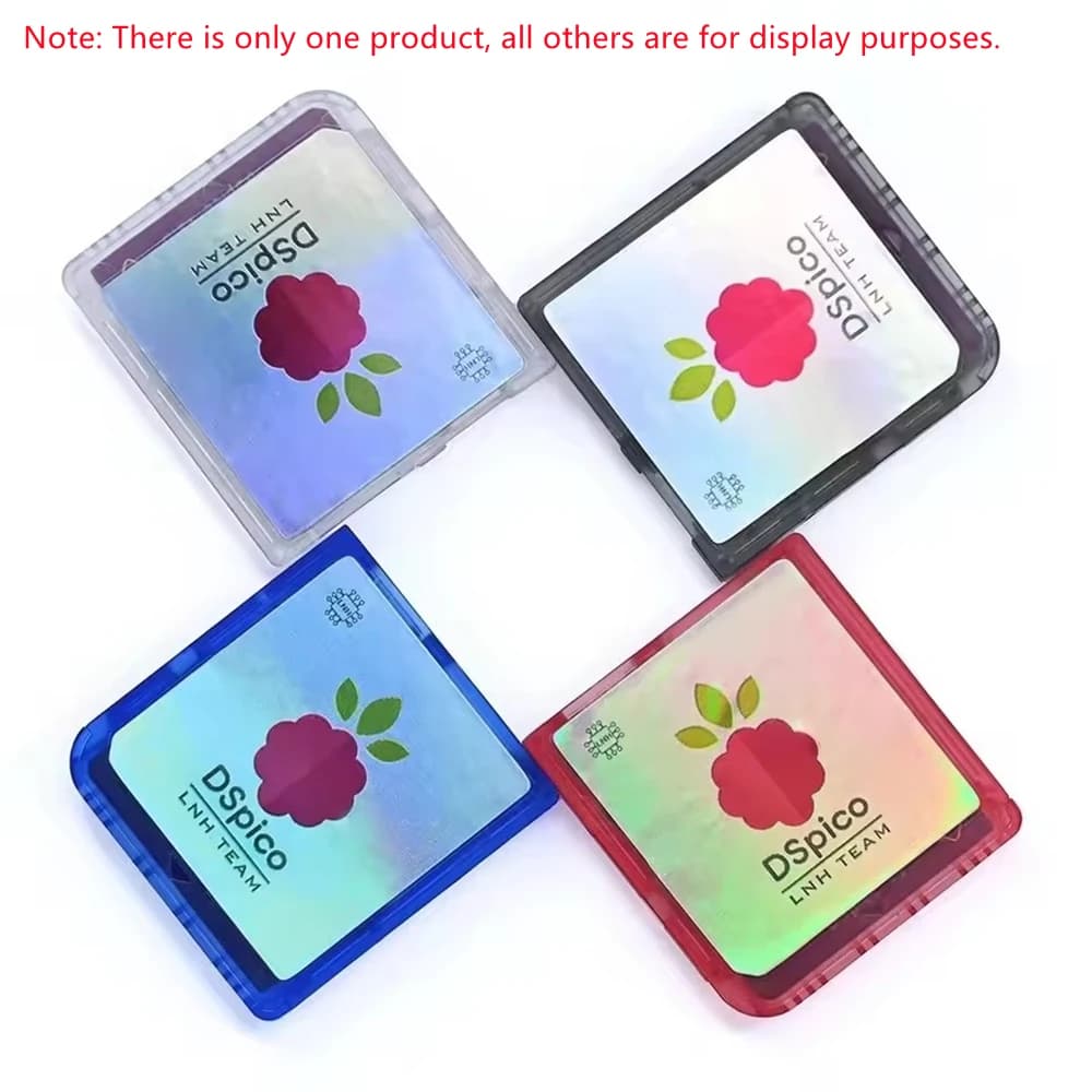COOL DIER Lettore di giochi DSpico colorato trasparente satinato compatibile con console NDS NDSL DSi 3DS RP2040 MCU