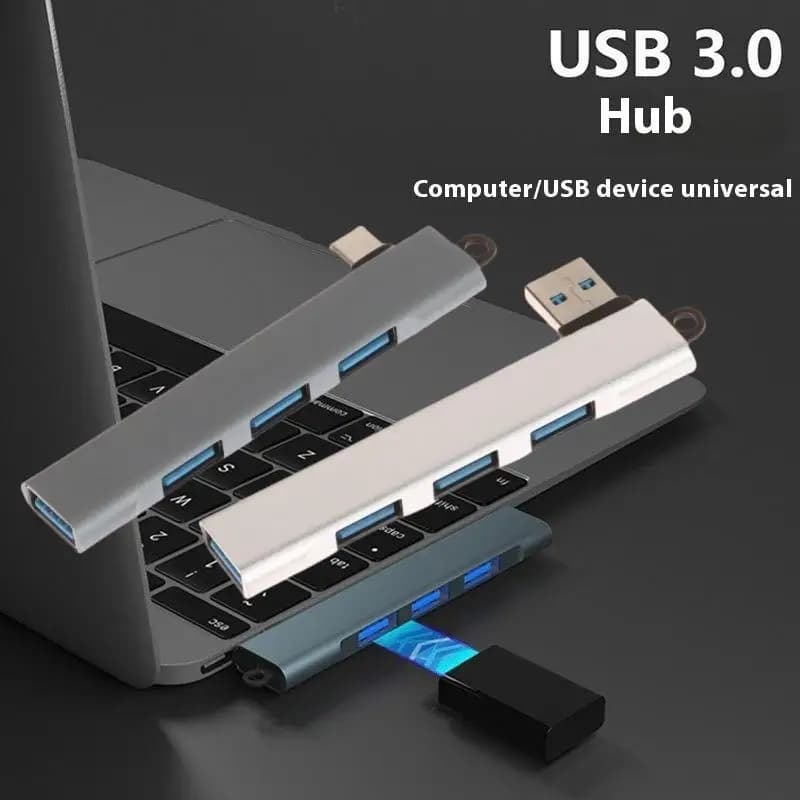 1-piece USB 3.0 USB 3.0 USB 3.0 4-Port Splitter Type C High Speed HUB Multiport 5 Gbps 4 USB 3.0 2.0 ports