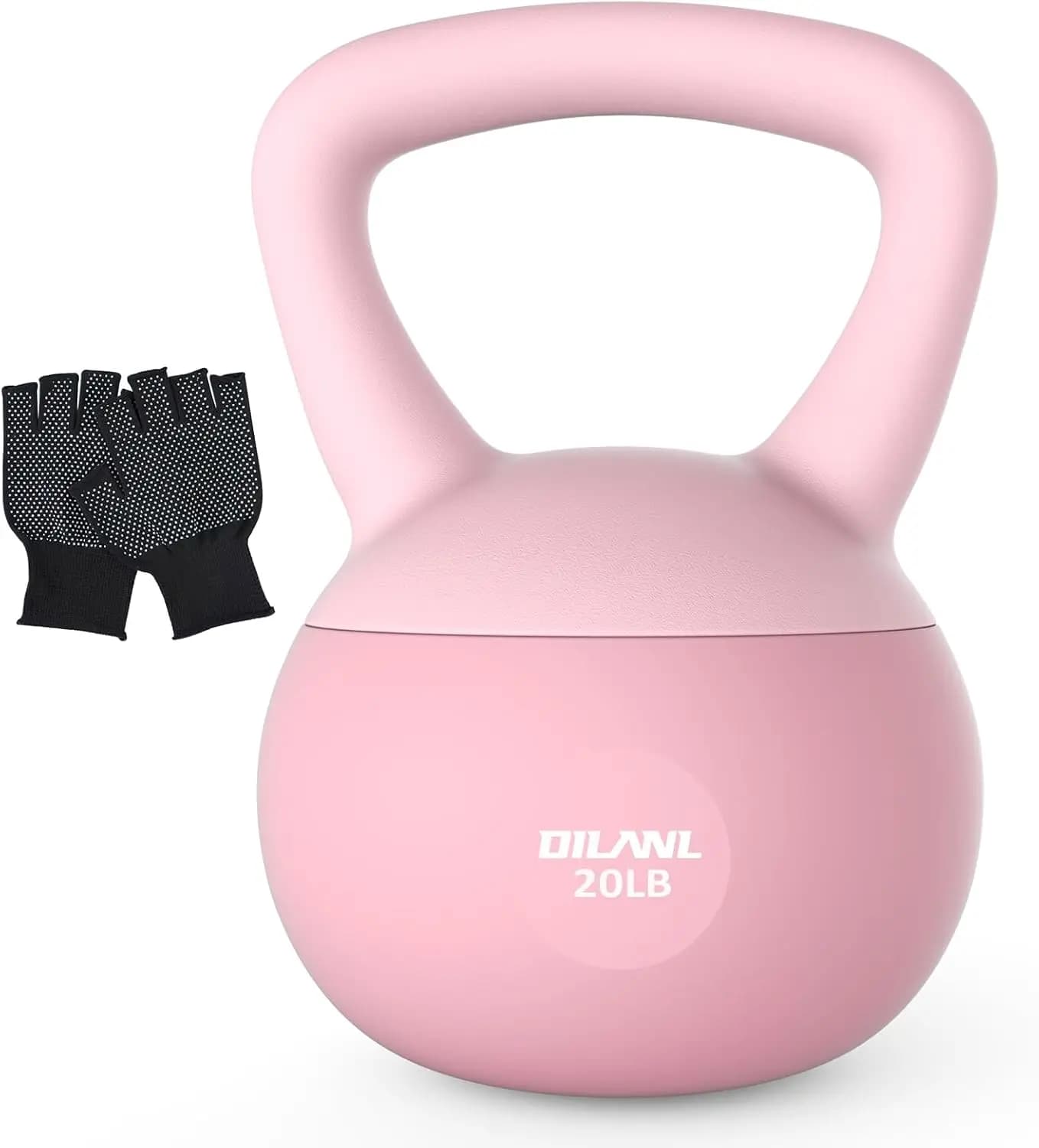 Set di Kettlebell Morbidi per Allenamenti a Casa: Base Imbottita, Impugnatura Antiscivolo, Include Guanti - Ideale per Uomini, Donne e Principianti