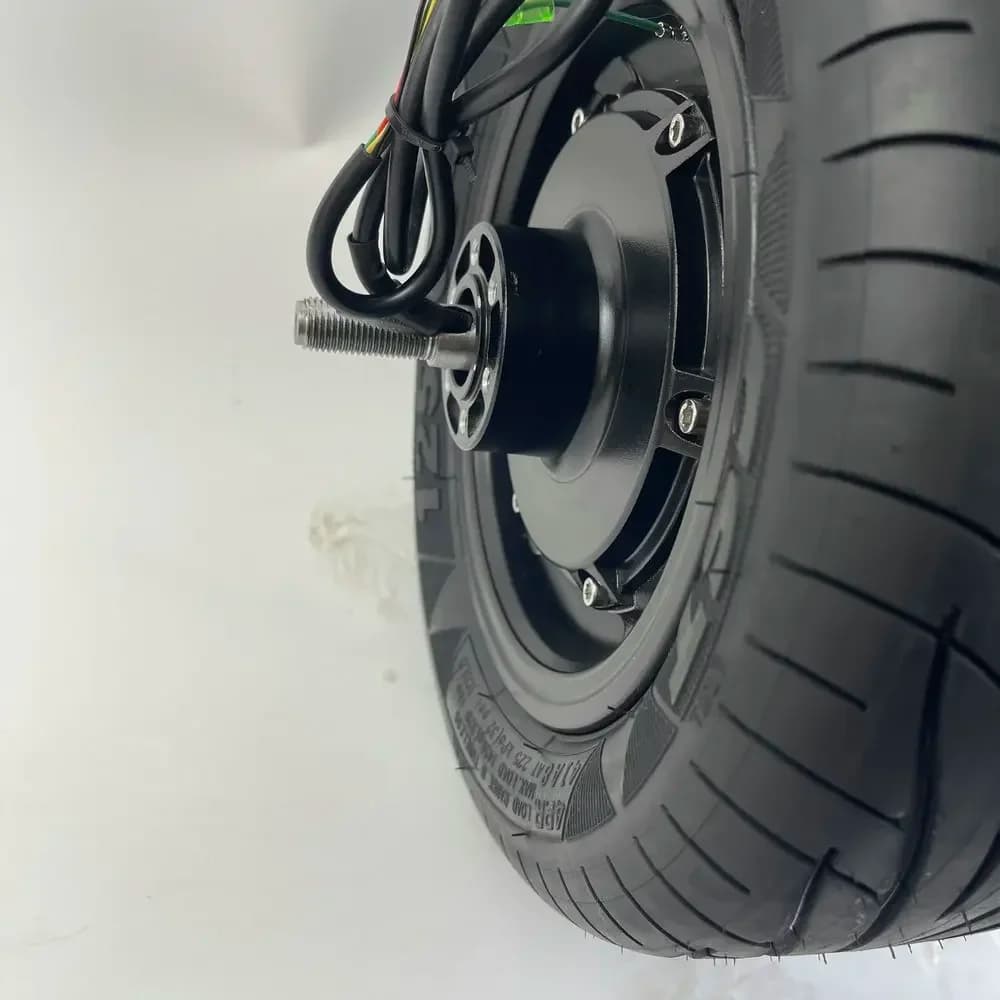 48v60v1500w2000w3000w72v6000W MOTORE AD ALTA POTENZA 13 pollici DUE CABILE LATI CON PNEUMATICO 125/60-7 SCOOTER ELETTRICO GO CART PARTE FAI DA TE
