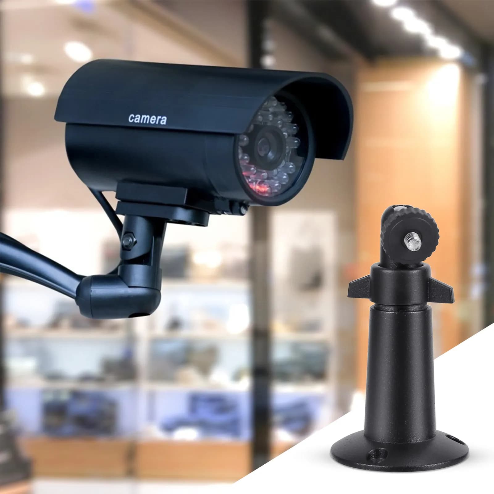 Supporto universale regolabile per telecamera, 2 pezzi, in lega di alluminio ad alta resistenza, girevole a 360°, inclinabile a 90°, per telecamera di sicurezza, da parete o soffitto