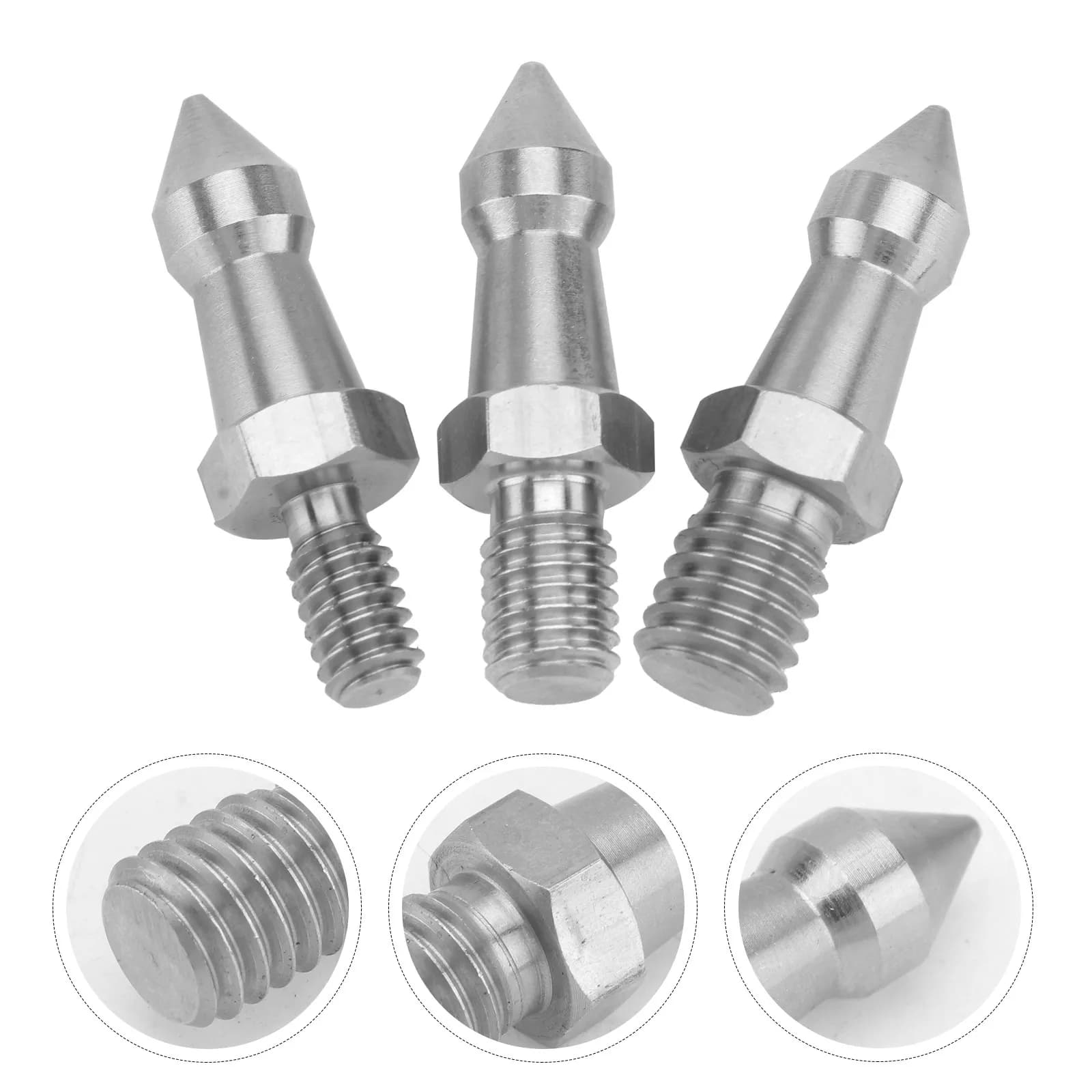 3 Piece Spare Parts for Stainless Steel Trekking Sticks, Hiking and Mountaineering Accessories